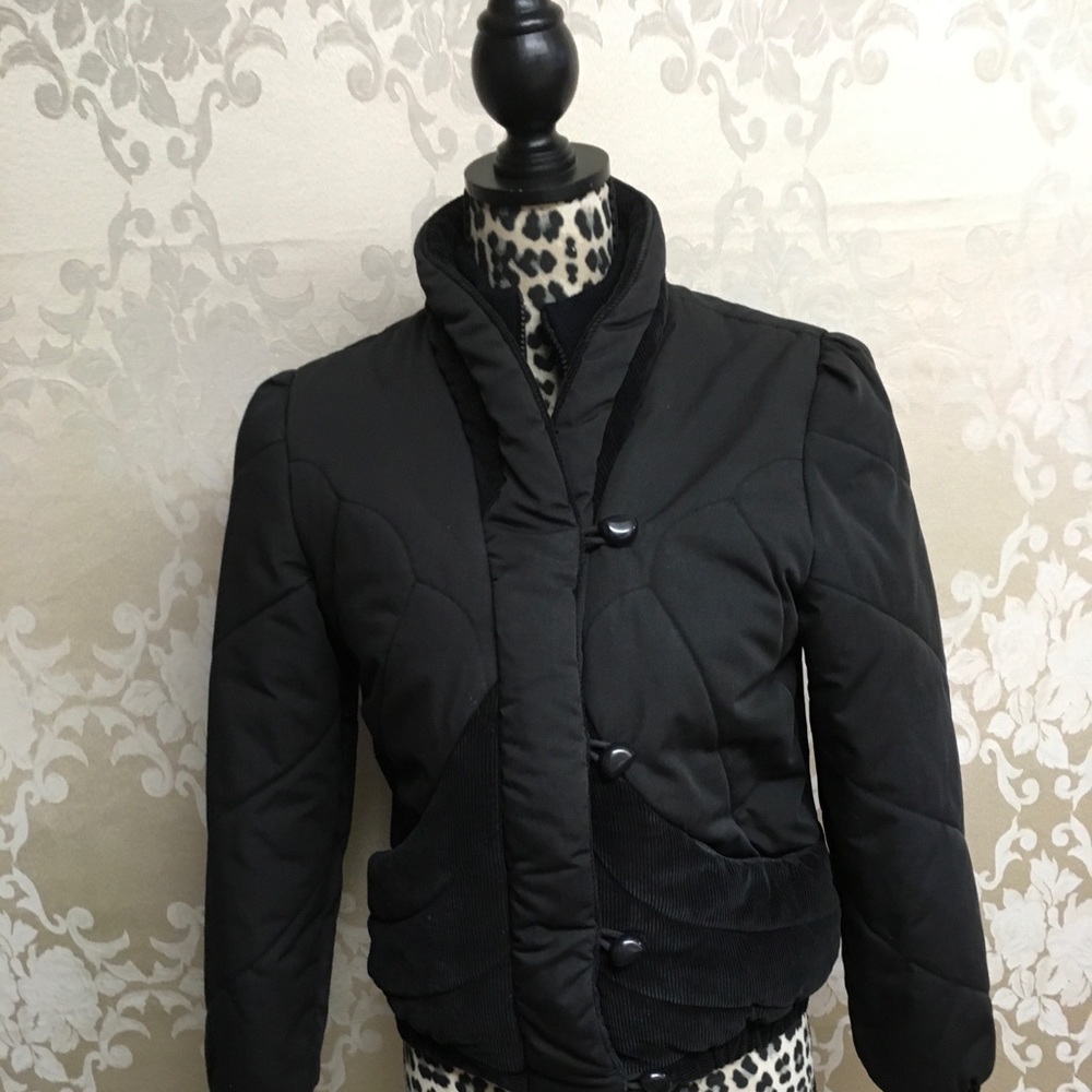 PA Originals Black Corduroy look coat.